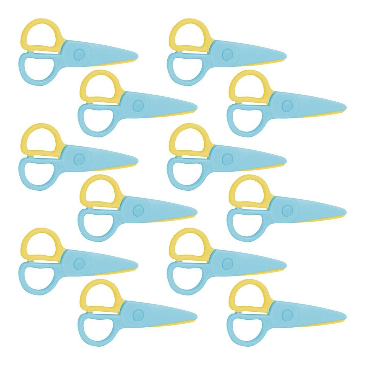 Kaplan Early Learning Company Plastic "Won't Cut Hair" Scissors - Set of 24